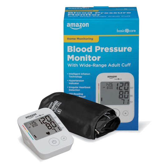 Blood Pressure Monitor, Wide Range Arm Cuff with Intelligent Inflation Technology, Large