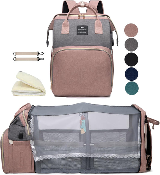 Diaper Bag Backpack with Changing Station